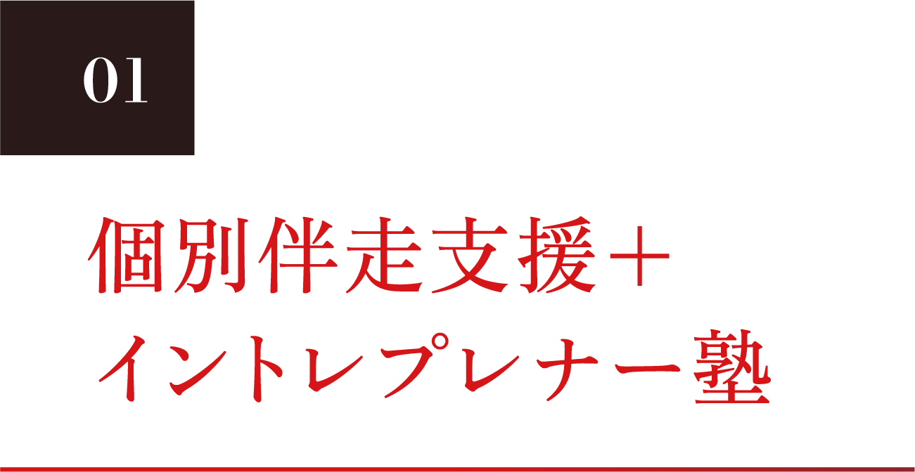 01 個別伴走支援＋イントレプレナー塾
